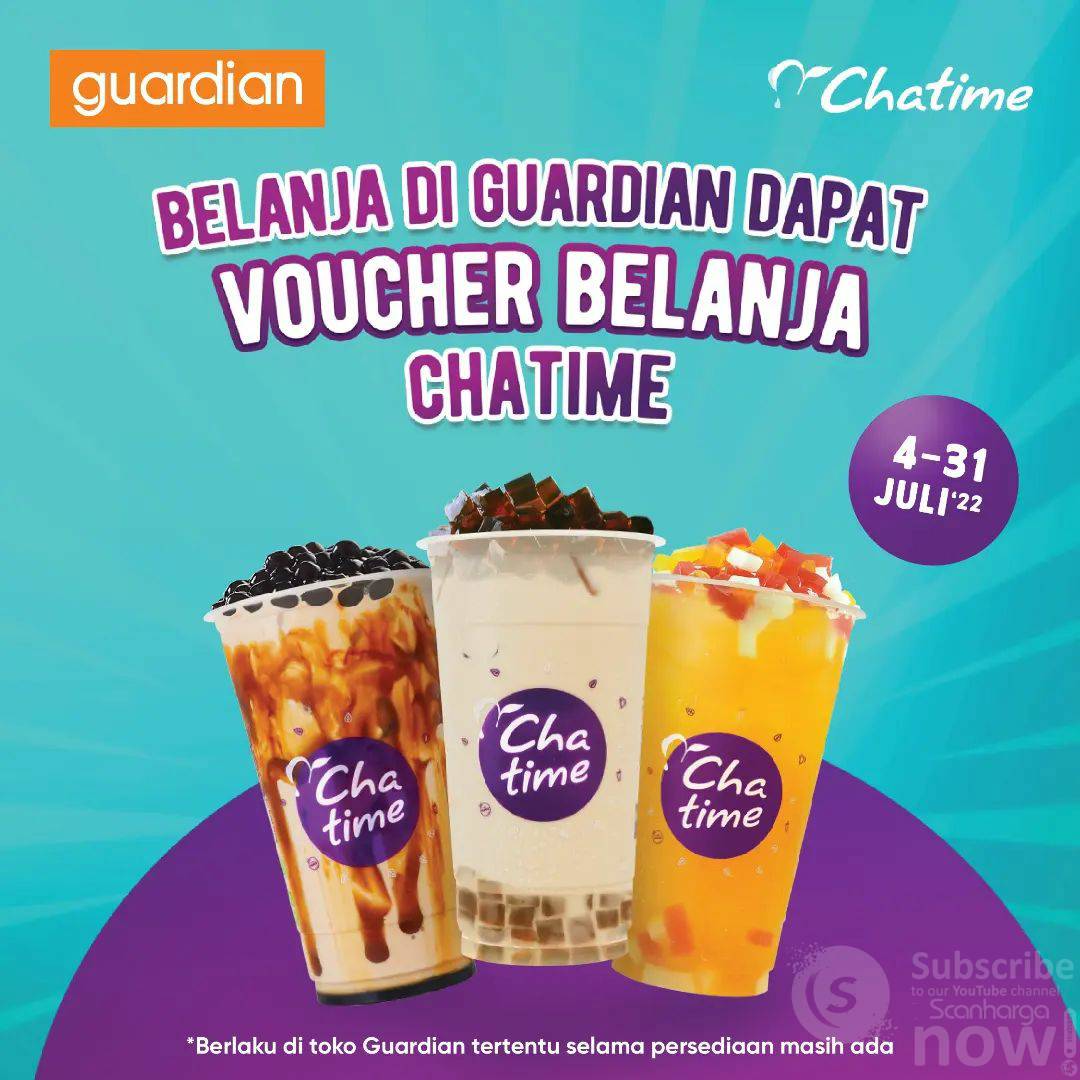 Promo GUARDIAN Dapat VOUCHER BELANJA CHATIME