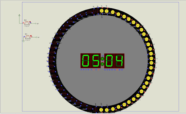 How to make a circular clock with ic 7490 and 74LS164