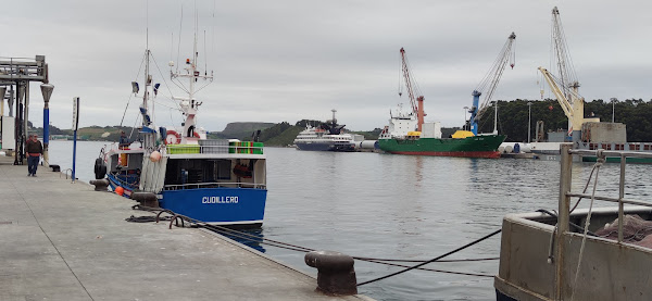 Barcos de pesca y de pasajeros en el Puerto de Avilés