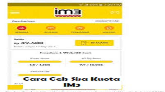 Cara Cek Sisa Kuota IM3