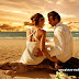 Couple In Sandy Beach Wallpaper [Romantic Love]