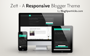 Zett - A Responsive Blogger Template 
