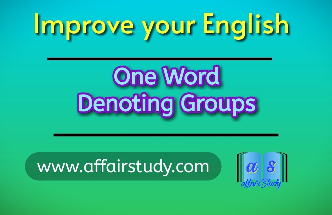 One Words Denoting Groups (People, Animals, Birds & Things),