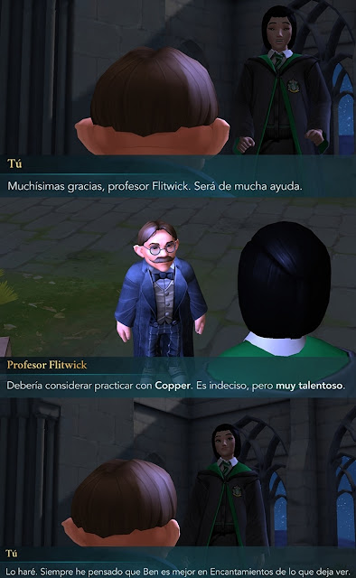 Hogwarts Mystery fotonovela flitwick