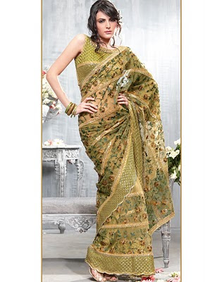 Beautiful Stylish Party Wear Sarees Designs For Girls