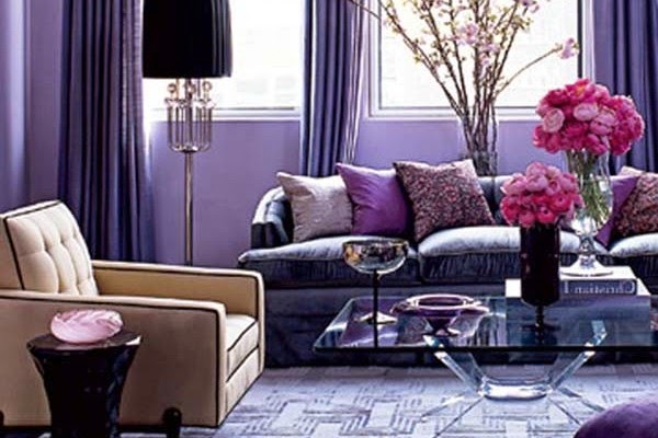 Desain Ruang Tamu Interior Warna Ungu Desain Properti Desain Ruang Tamu Interior Warna Ungu Desain Properti
