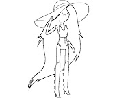 #6 Marceline Coloring Page