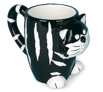 Chester the Cat Black and White Coffee Mug