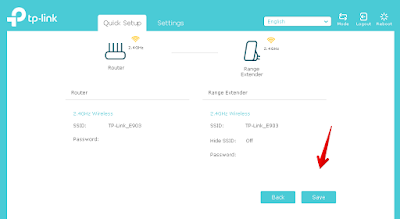 Simpan settingan dengan mengeklik save