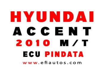 Hyundai Accent 2010 Manual Transmission PCM Pindata