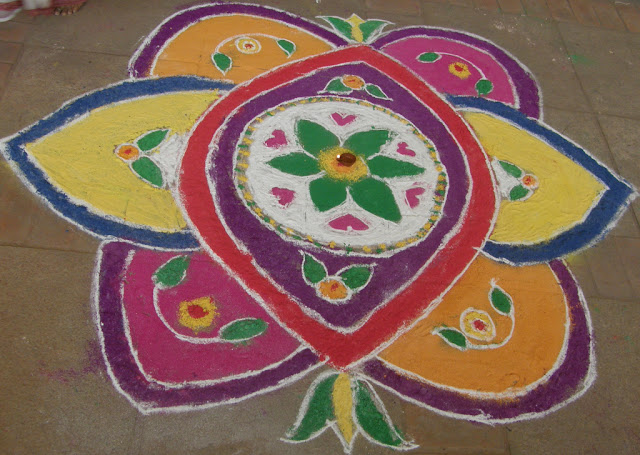 latest rangoli designs for Diwali