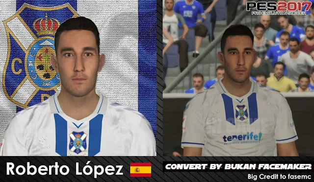 PES 2017 Roberto López Face