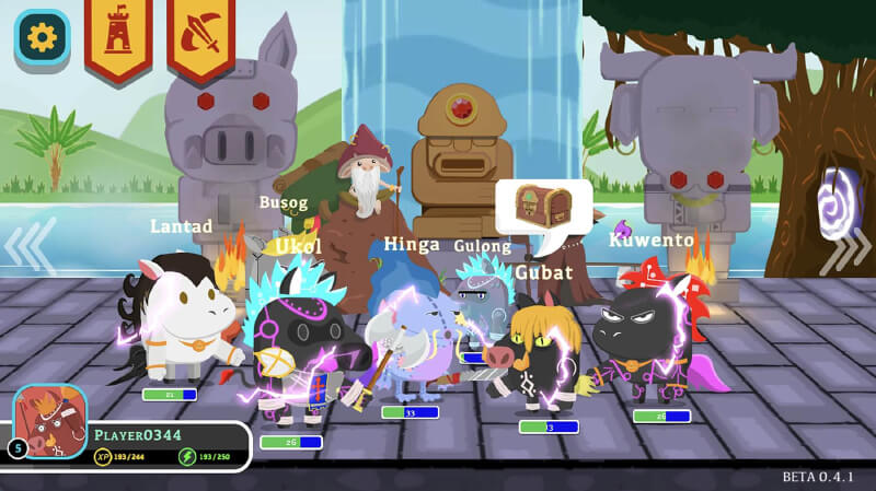 The game's lobby