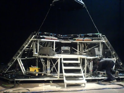 The inside of Daft Punk's pyramid