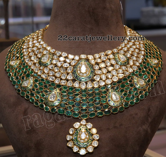 Flat Diamond Harams by Kalasha Jewellers