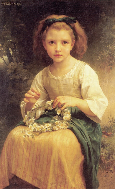 girl painting,flowers, genre painting