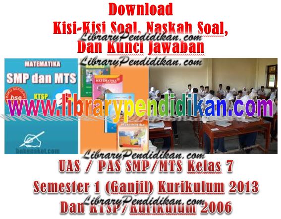 Download Kisi Kisi Soal Naskah Soal Dan Kunci Jawaban Uas Pas