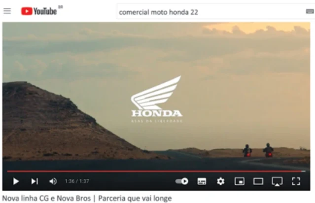 comercial moto honda 2022