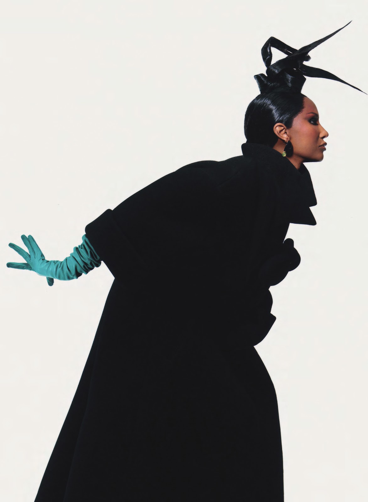 Iman in Vogue UK January 2023 by Nadine Ijewere