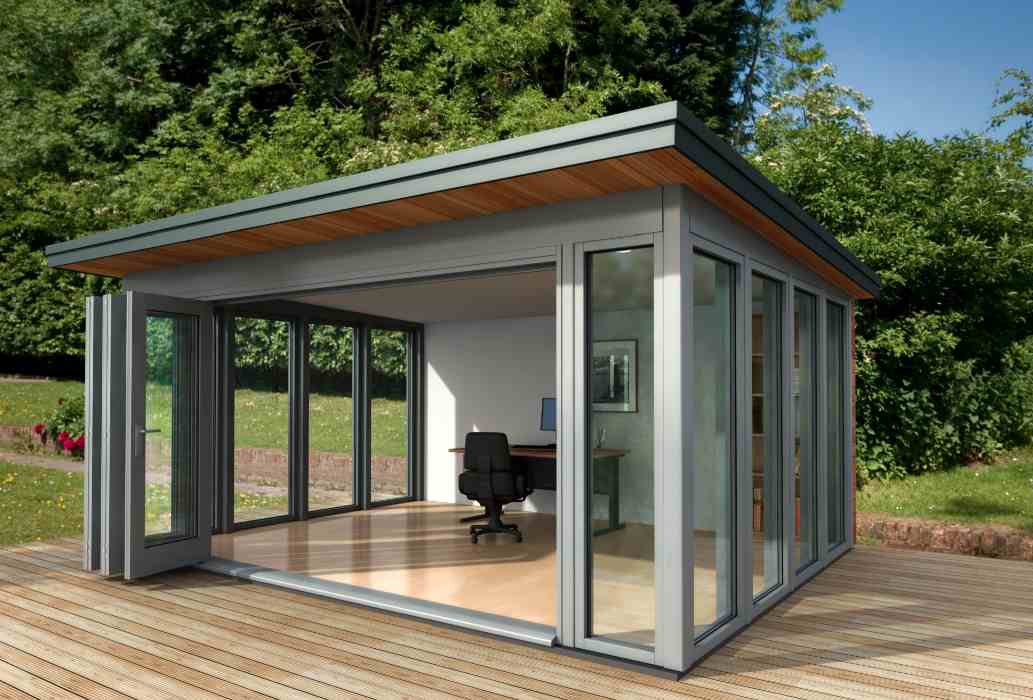 Shedworking: Glass garden office