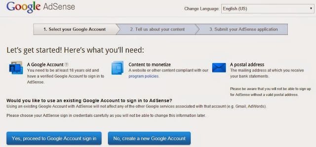 Get Started With Google Adsense to earn money by work from home