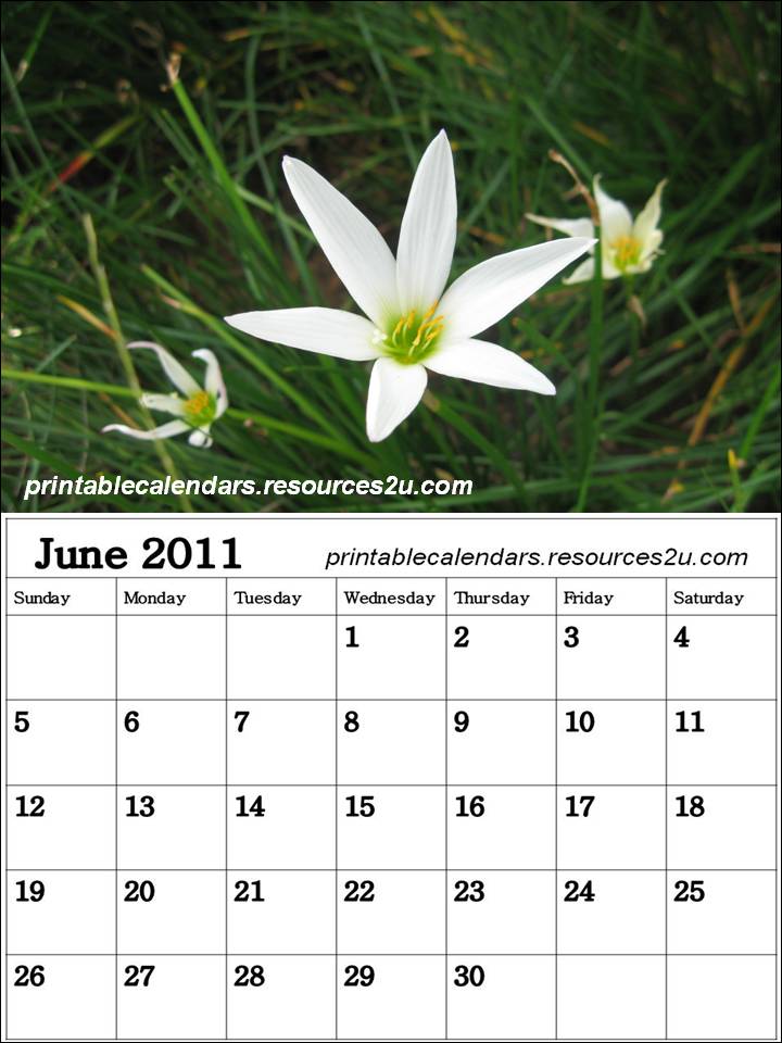 calendar 2011 june. Free June 2011 Calendar