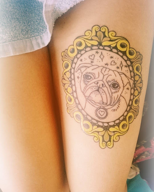 Tatuagens inspiradas em adoráveis Pugs