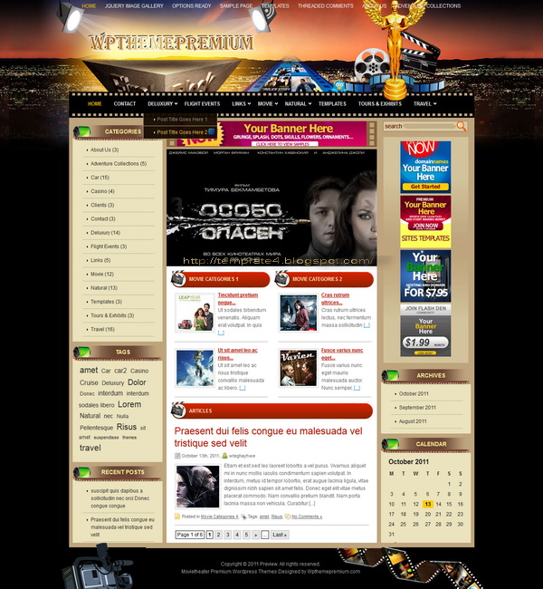 Movietheater WordPress Theme