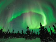 Lindas imagens de auroras boreais (aurora borealis manitoba canada)