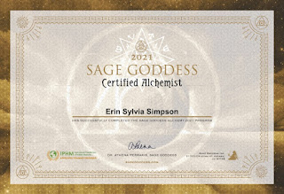 Sage Goddess Alchemist Certificate