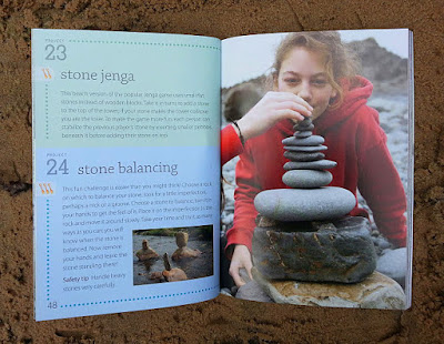 The Beach Book stone balancing activities for children