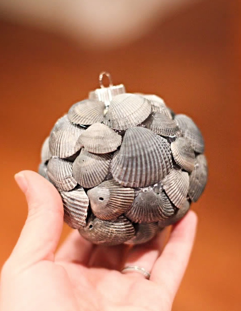 Handmade Shell Ball Ornament