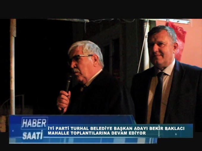 İYİ PARTİ TURHAL BELEDİYE BAŞKAN ADAYI BEKİR BAKLACI 