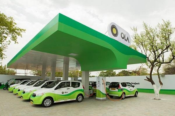 Ola electric vehicle station