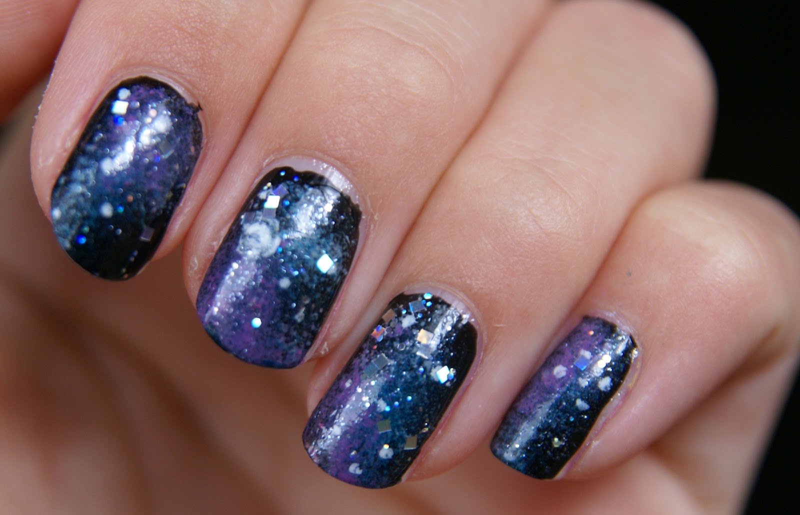 Nail art: Galaxy