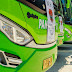 Foto Bus Pandawa 87 Jetbus 2 HD Hijau di Pantai Pandawa