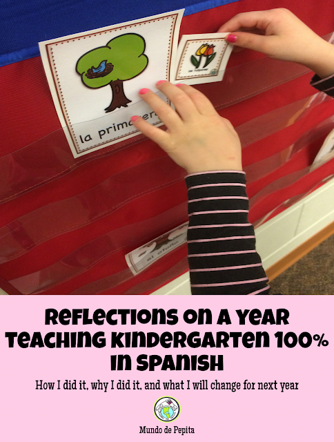 Teaching Kindergarten Spanish 100% in the Target Language