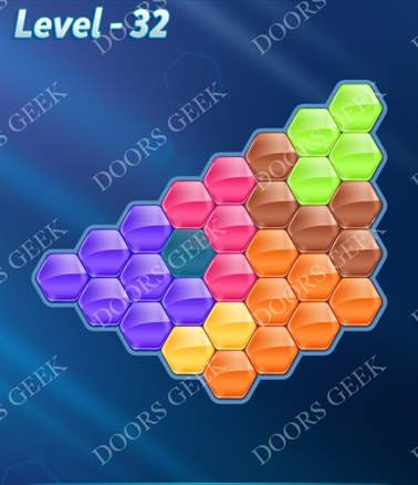 Block! Hexa Puzzle [7 Mania] Level 32 Solution, Cheats, Walkthrough for android, iphone, ipad, ipod