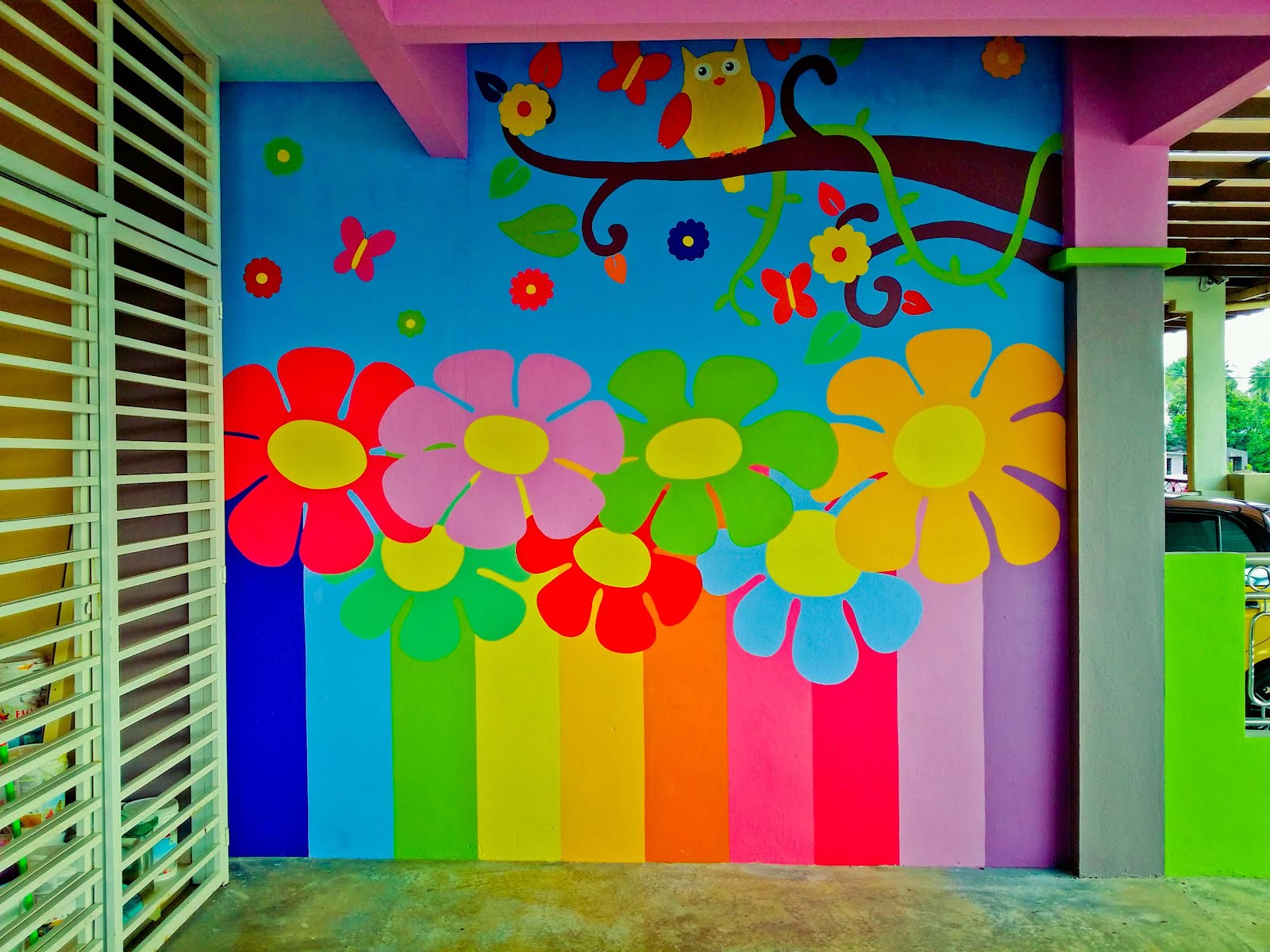 Lukisan Dinding  Sekolah  Tadika  Sabalukisan