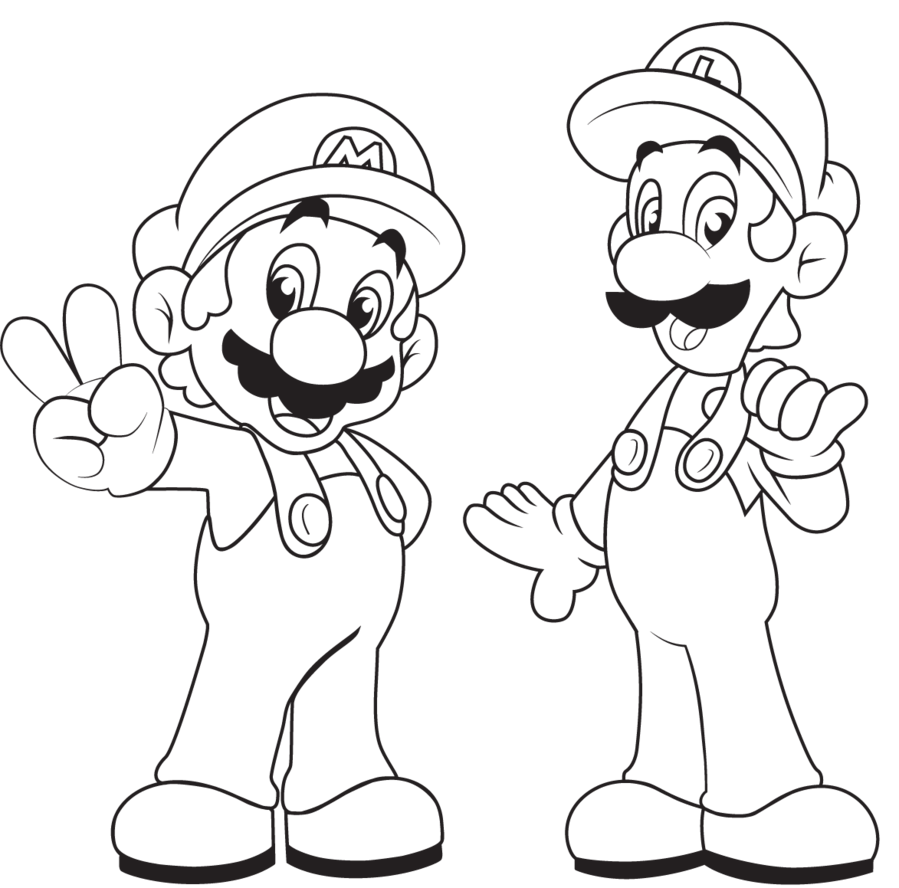 10 Mewarnai Gambar  Mario  Bros