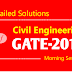 CIVIL ENGINEERING 2014 GATE DETAIL SOLUTIONS BY MADE EASY