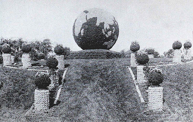 1893 Chicago Worlds Fair garden Earth Globe