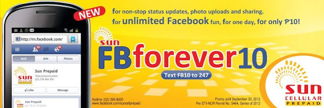 Sun FBforever10 Promo