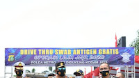 Cegah Penularan Covid-19, Polisi Lakukan Random Swab Antigen pada Pengendara di Rest Area KM 19 Tol Japek