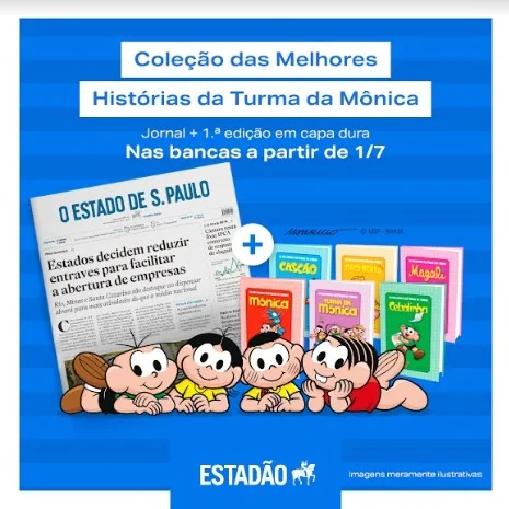 Coleção melhores histórias da Turma da Mônica na Banca Vanildo