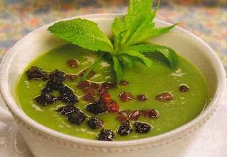 Receta Crema de Guisantes y Menta