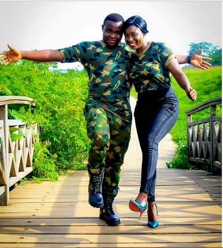 So Adorable: The Pre-Wedding Photos of a Nigerian Soldier and His Fiancee Will Blow Your Mind