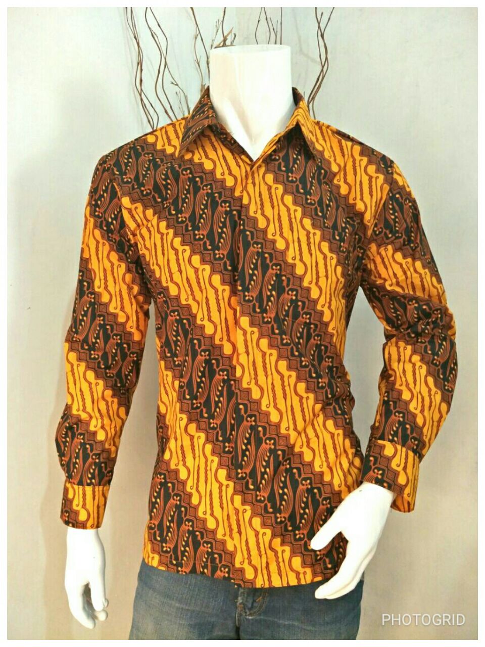 Contoh Model  Baju Batik  2019 Kemeja  Batik  Kombinasi Pria  