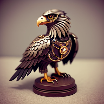 Steampunk Eagle Statue Miniature 3D amazingwallpapersa blogspot com (6)