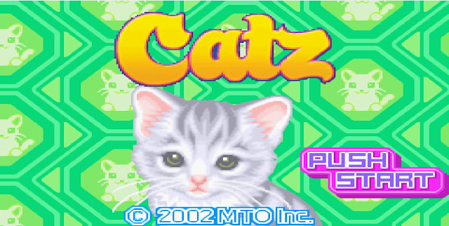 Tela inicial do jogo Catz - Um jogo sobre gatinhos fofos